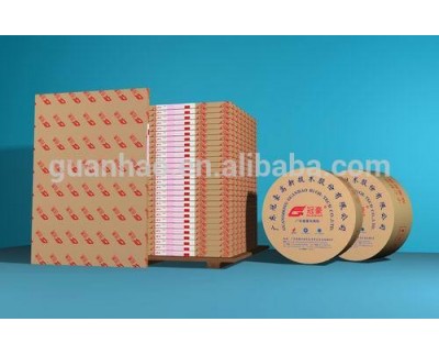 High quality carbonless copy paper in jumbo rolls and sheets.